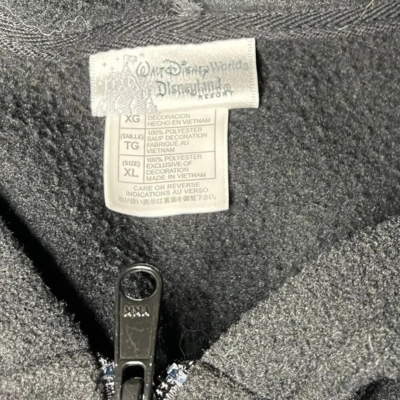 Walt Disney World Parks‎ WDW Mickey Embroidered Full Zip Hoodie Black XL Unisex - Picture 5 of 6